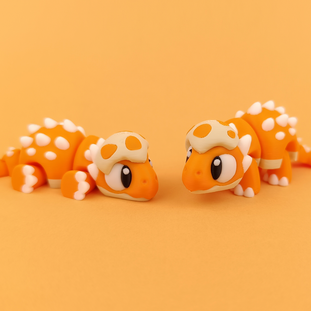 Flexi Ankylosaurus - Articulated 3D‑Printed Animal Friend
