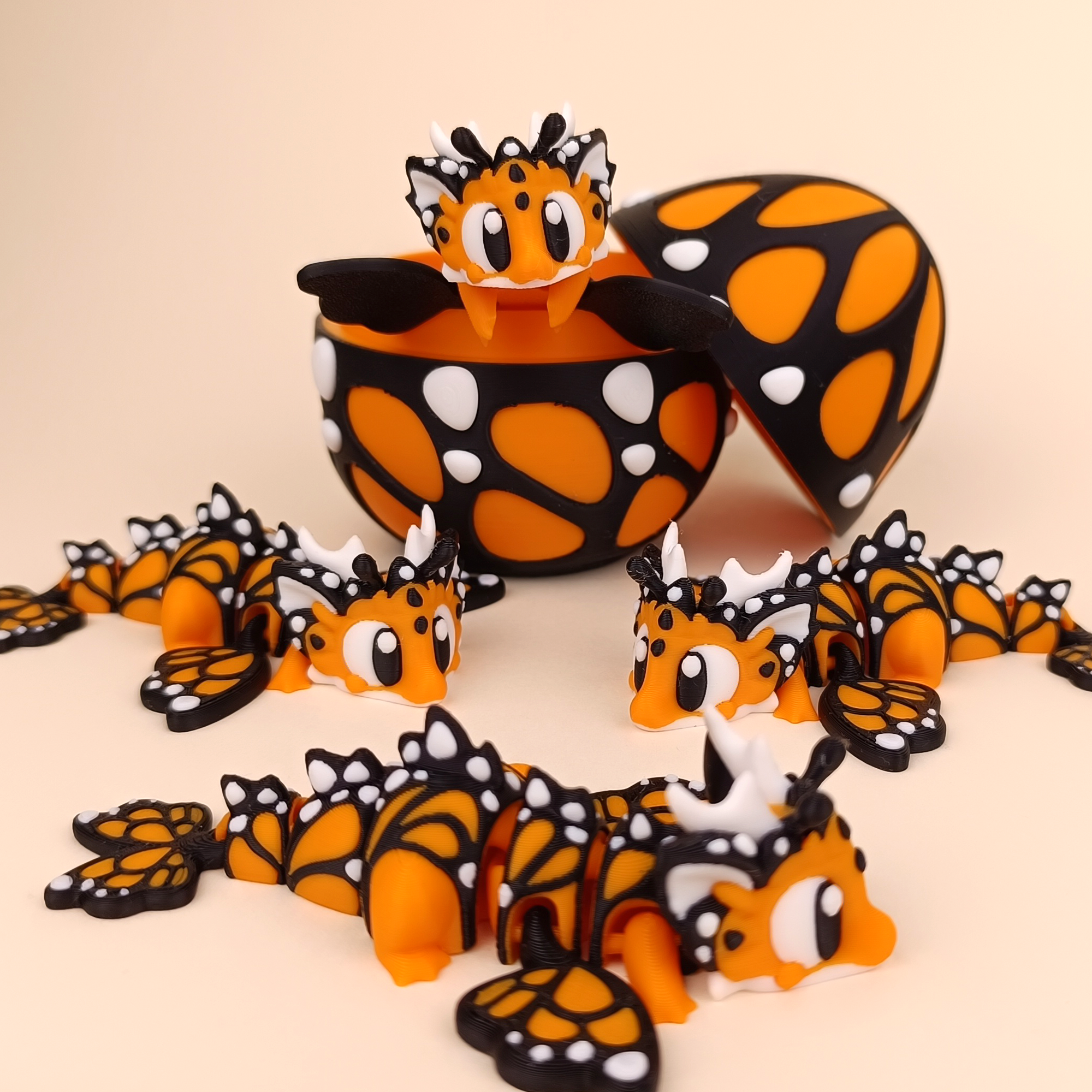 Flexi Butterfly Dragon - Articulated 3D‑Printed Dragon Friend