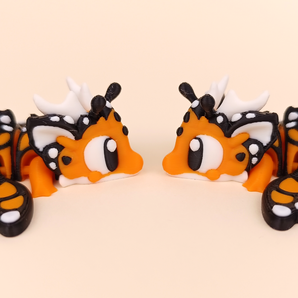 Flexi Butterfly Dragon - Articulated 3D‑Printed Dragon Friend