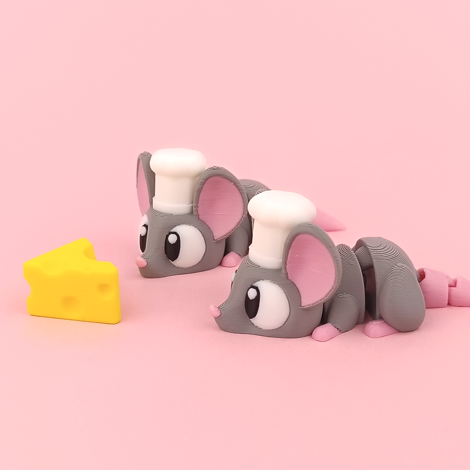 Flexi Chef Mouse – Articulated 3D‑Printed Animal Friend