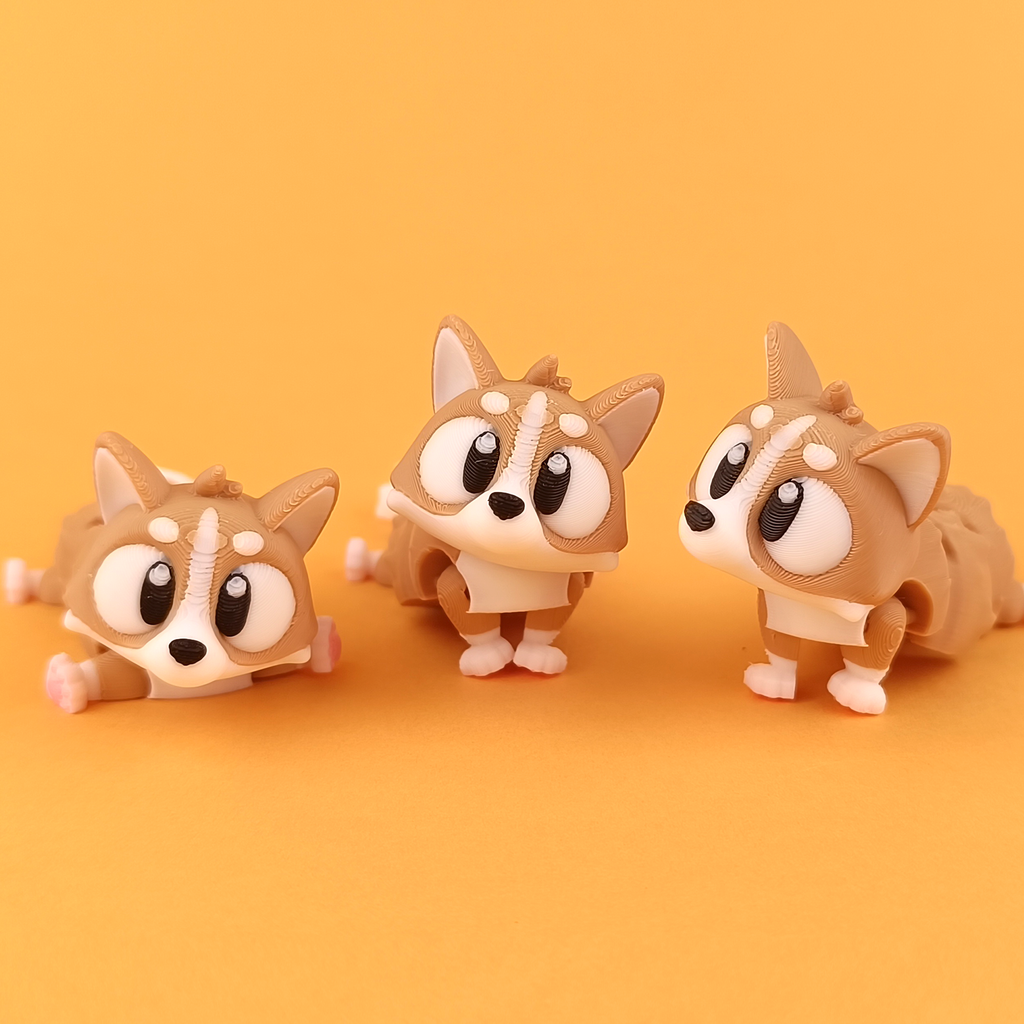 Flexi Corgi – Articulated 3D‑Printed Animal Friend