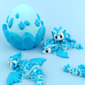 Flexi Crystal Dragon - Articulated 3D‑Printed Dragon Friend