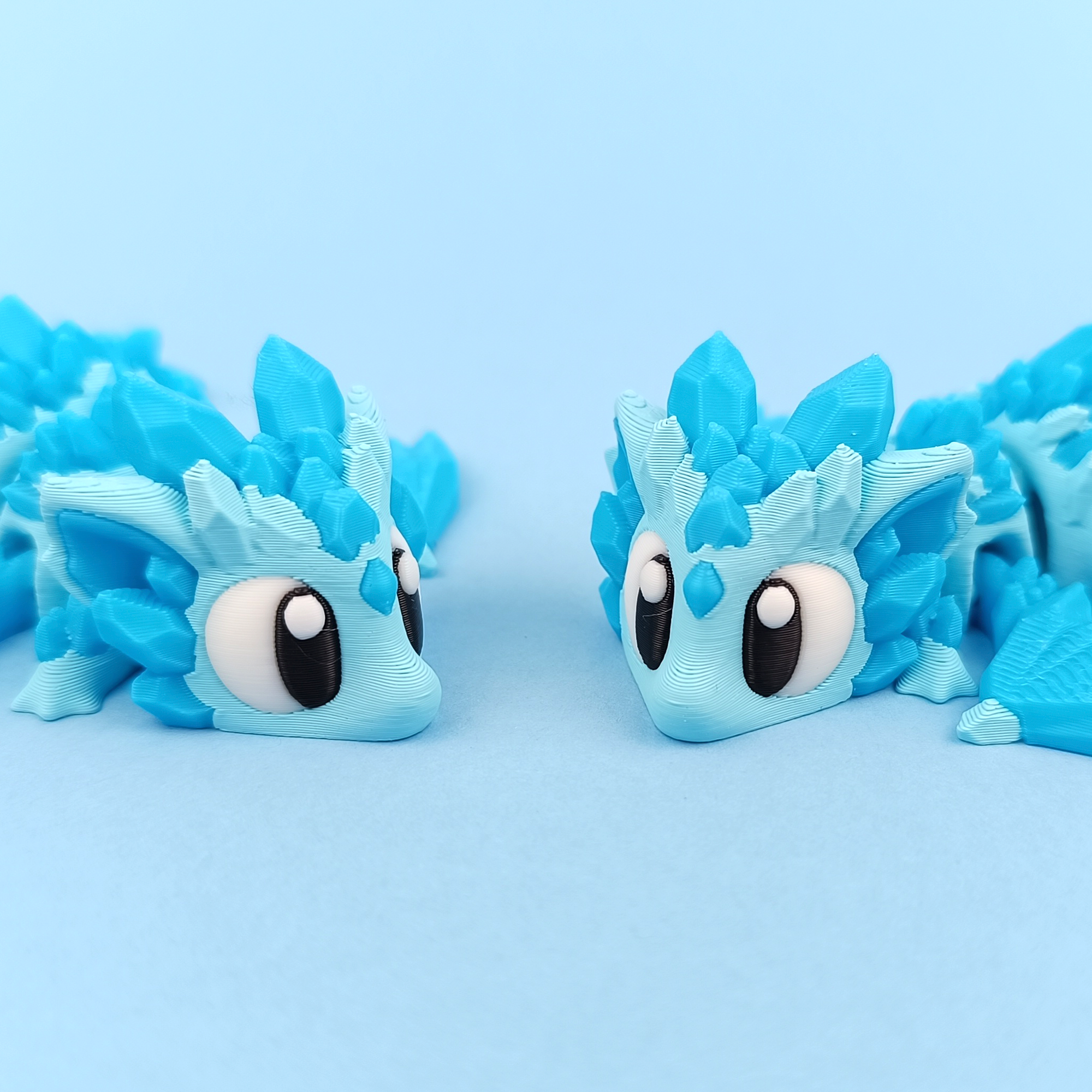 Flexi Crystal Dragon - Articulated 3D‑Printed Dragon Friend