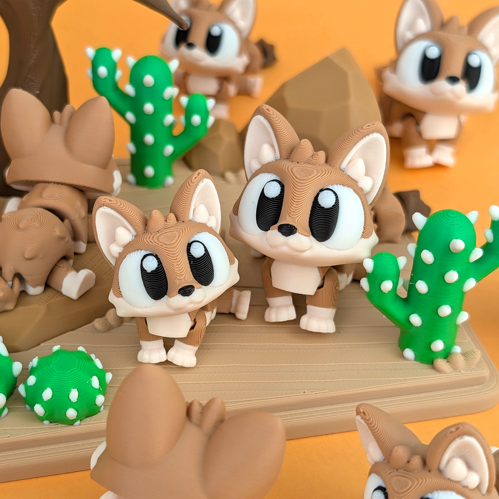 Flexi Fennec Fox – Articulated 3D‑Printed Animal Friend