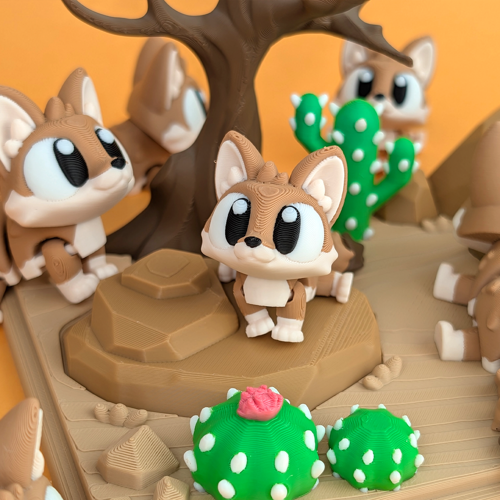 Flexi Fennec Fox – Articulated 3D‑Printed Animal Friend