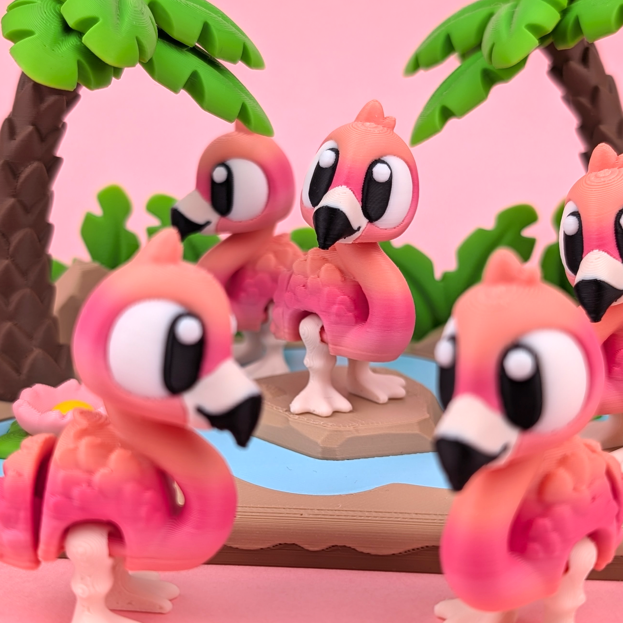 Flexi Flamingo – Articulated 3D‑Printed Animal Friend