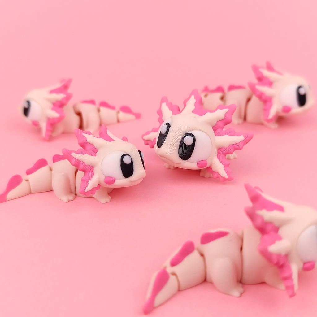 Flexi Axolotl – Articulated 3D‑Printed Animal Friend