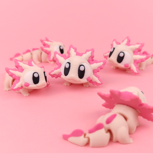 Flexi Axolotl – Articulated 3D‑Printed Animal Friend