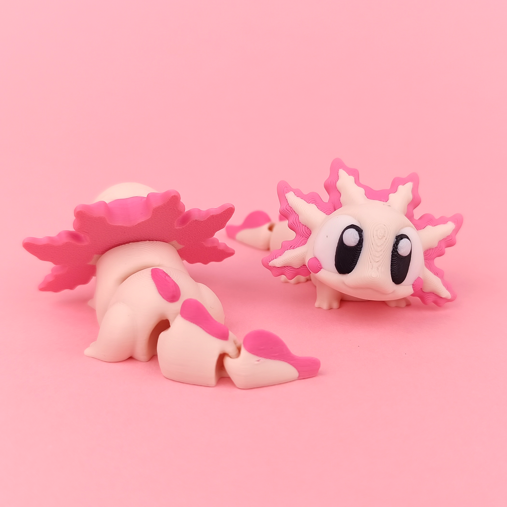 Flexi Axolotl – Articulated 3D‑Printed Animal Friend