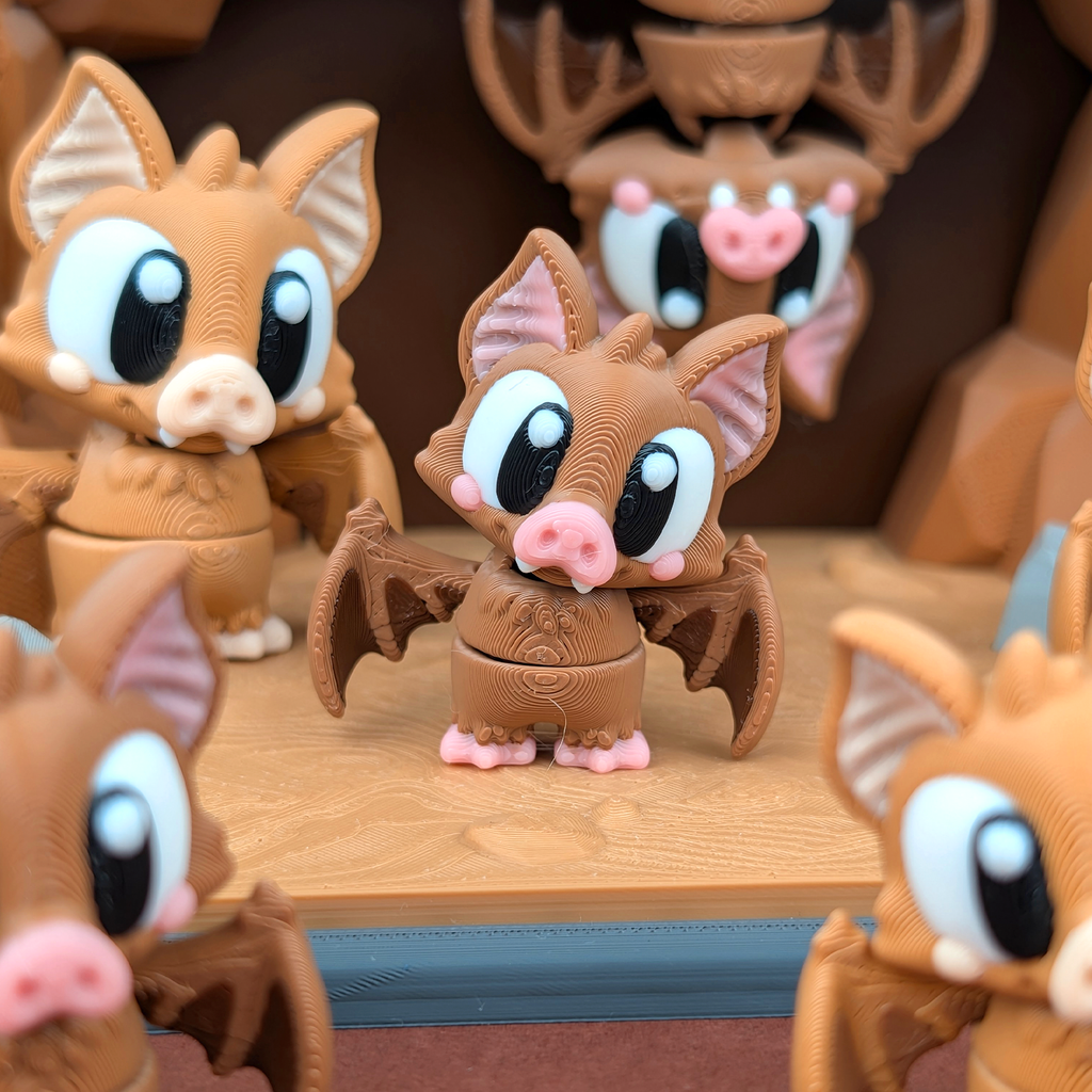 Flexi Bat – Articulated 3D‑Printed Animal Friend