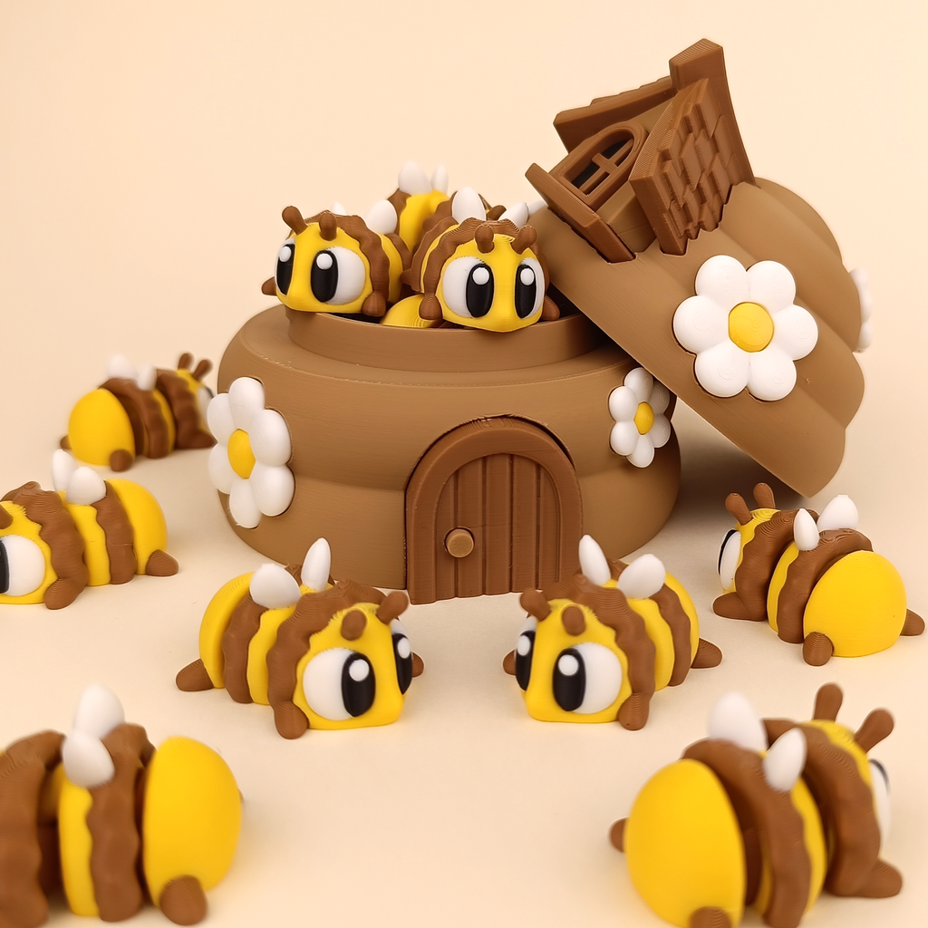 Flexi Bees – Articulated 3D‑Printed Woodland Friend