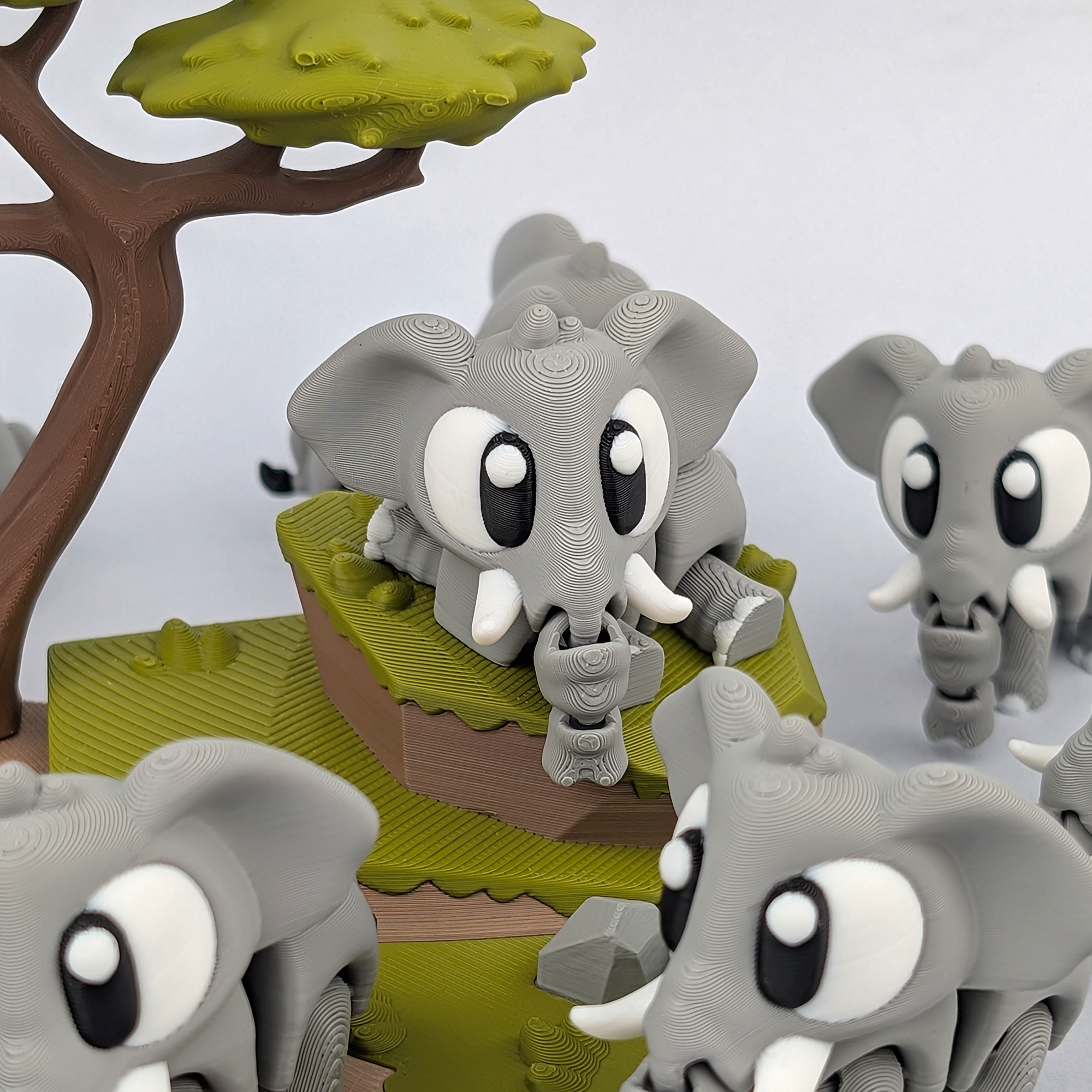 Flexi Elephant – Articulated 3D‑Printed Animal Friend