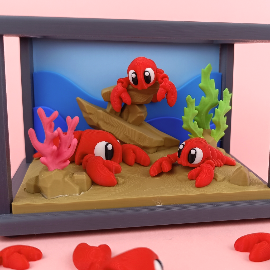 Flexi Lobster – Articulated 3D‑Printed Animal Friend