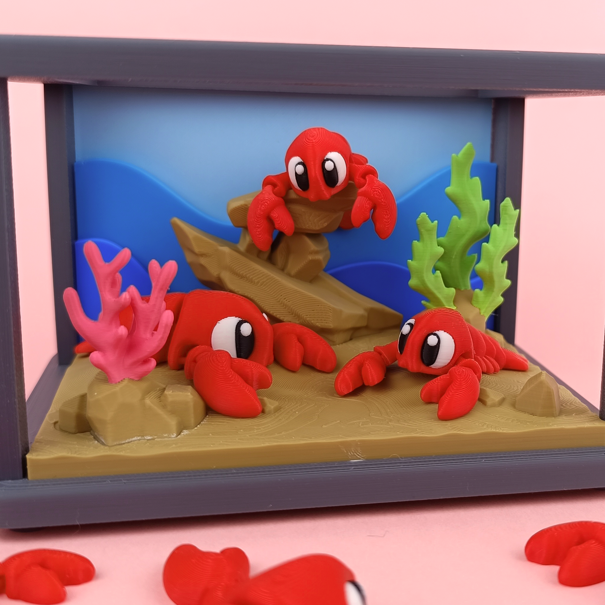 Flexi Lobster – Articulated 3D‑Printed Animal Friend