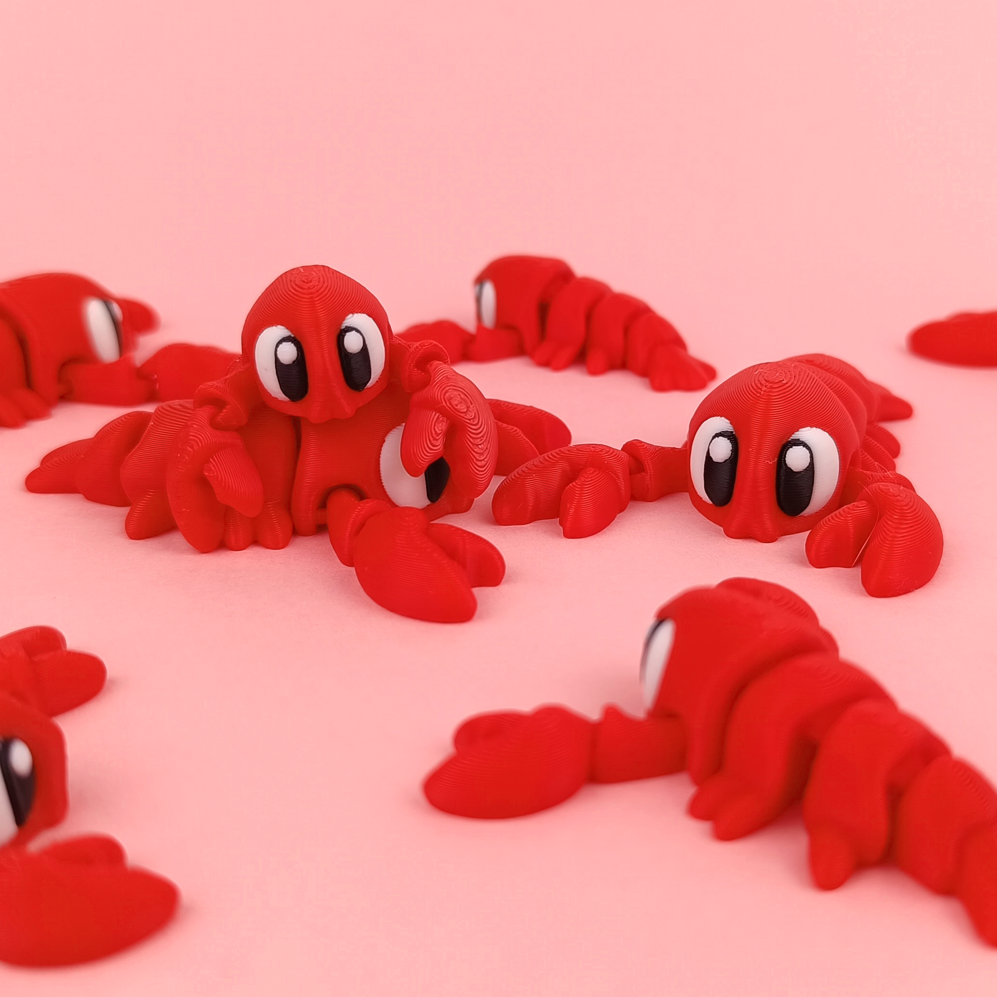 Flexi Lobster – Articulated 3D‑Printed Animal Friend