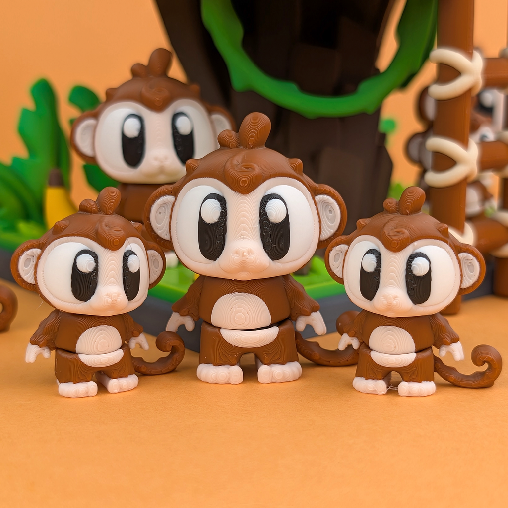 Flexi Monkey – Articulated 3D‑Printed Animal Friend