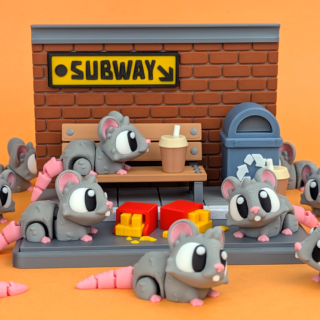 Flexi Rat – Articulated 3D‑Printed Animal Friend