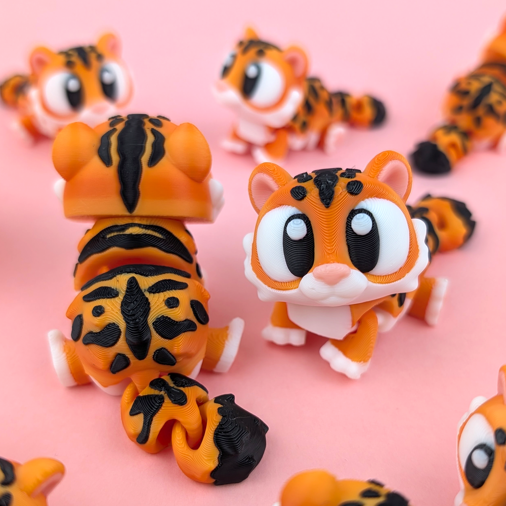 Flexi Tiger – Articulated 3D‑Printed Animal Friend