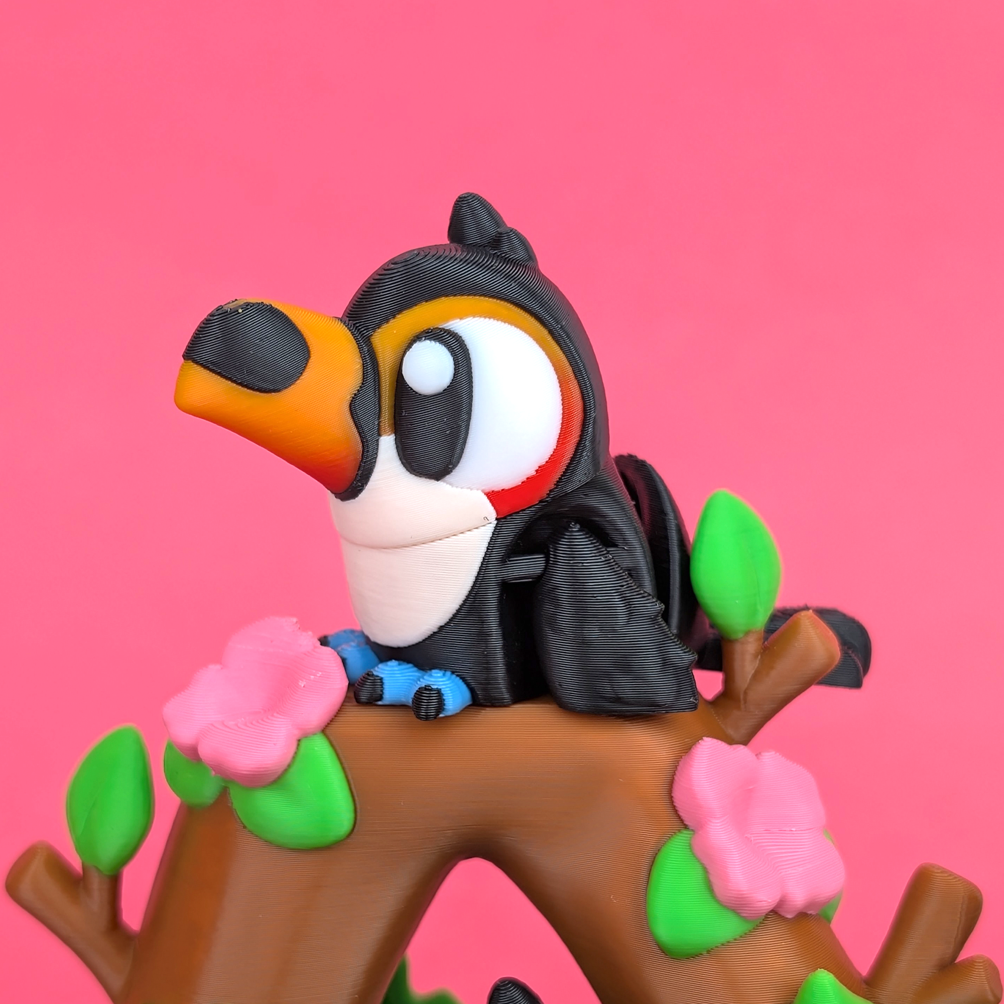 Flexi Toucan – Articulated 3D‑Printed Animal Friend