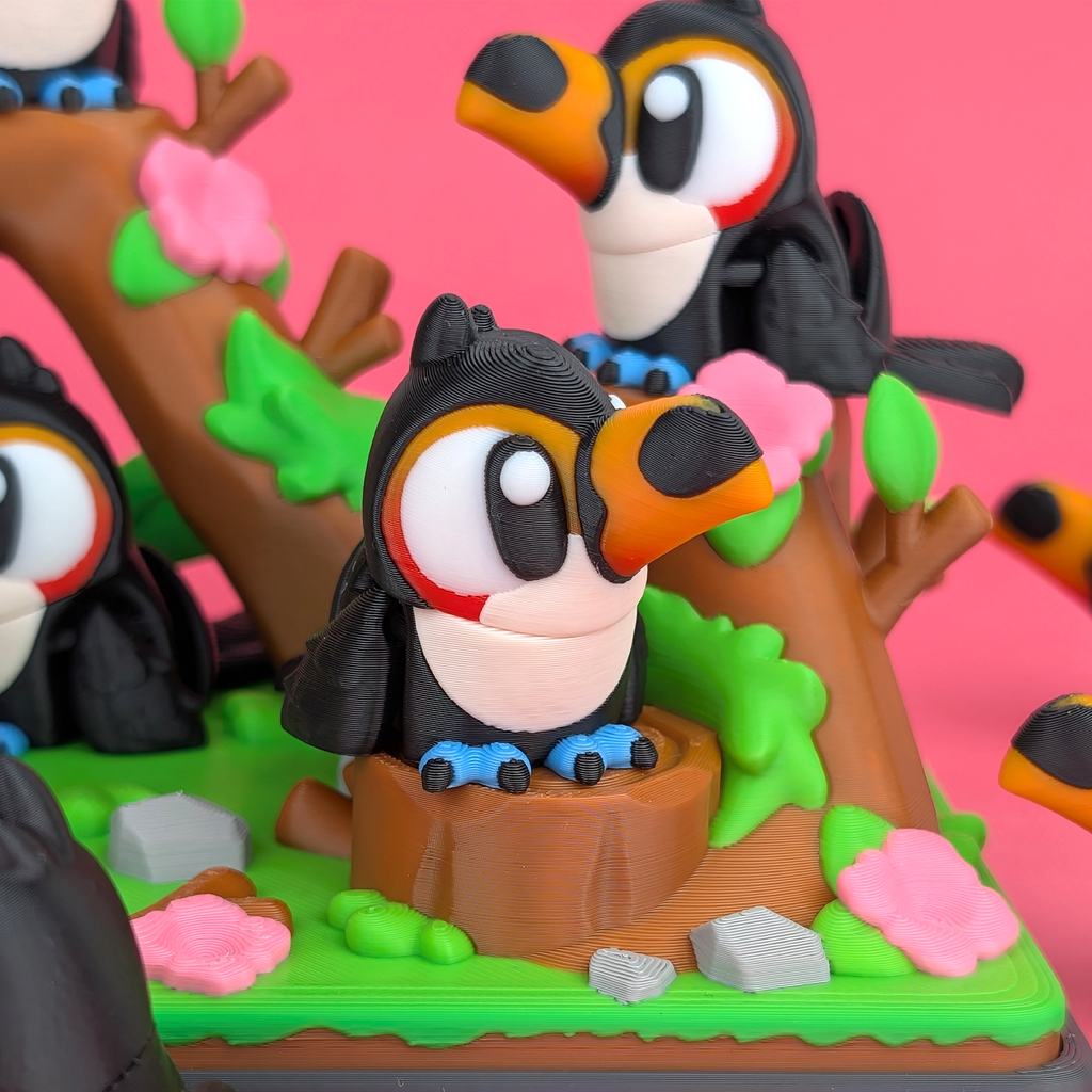 Flexi Toucan – Articulated 3D‑Printed Animal Friend