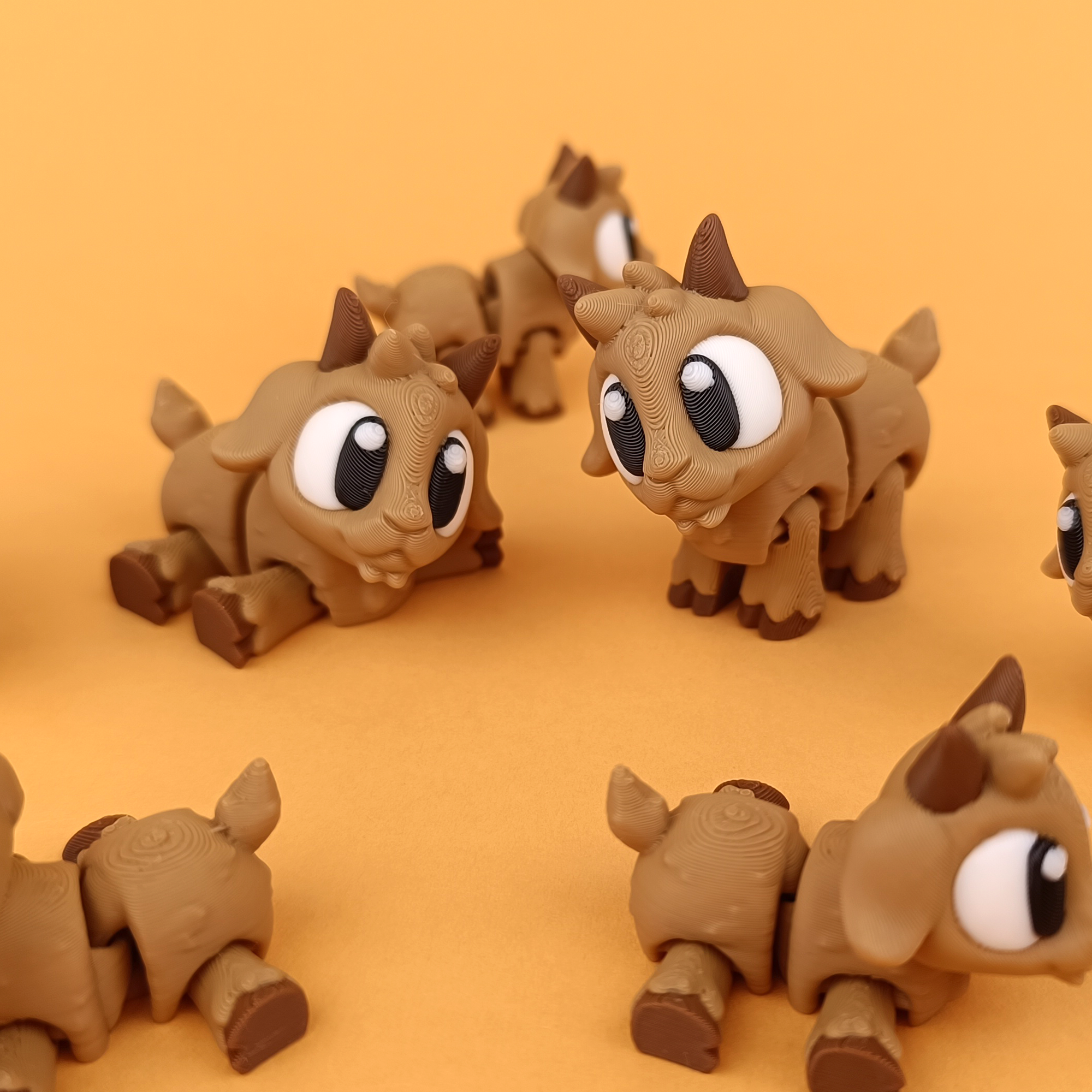 Flexi Goat – Articulated 3D‑Printed Farm Friend