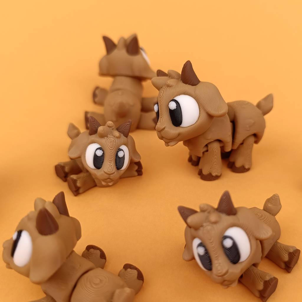 Flexi Goat – Articulated 3D‑Printed Farm Friend