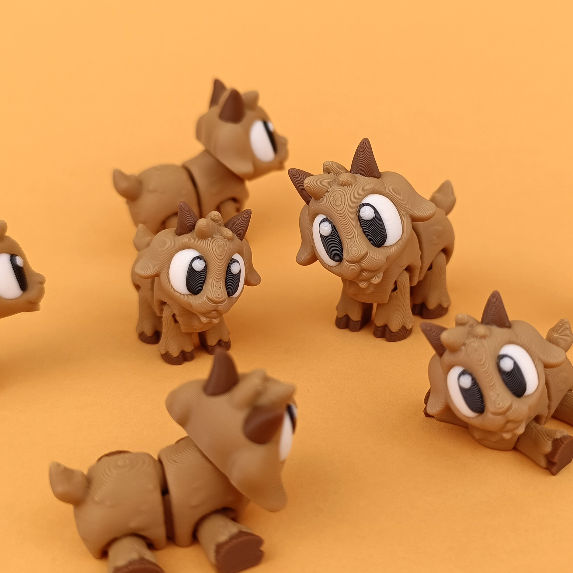 Flexi Goat – Articulated 3D‑Printed Farm Friend