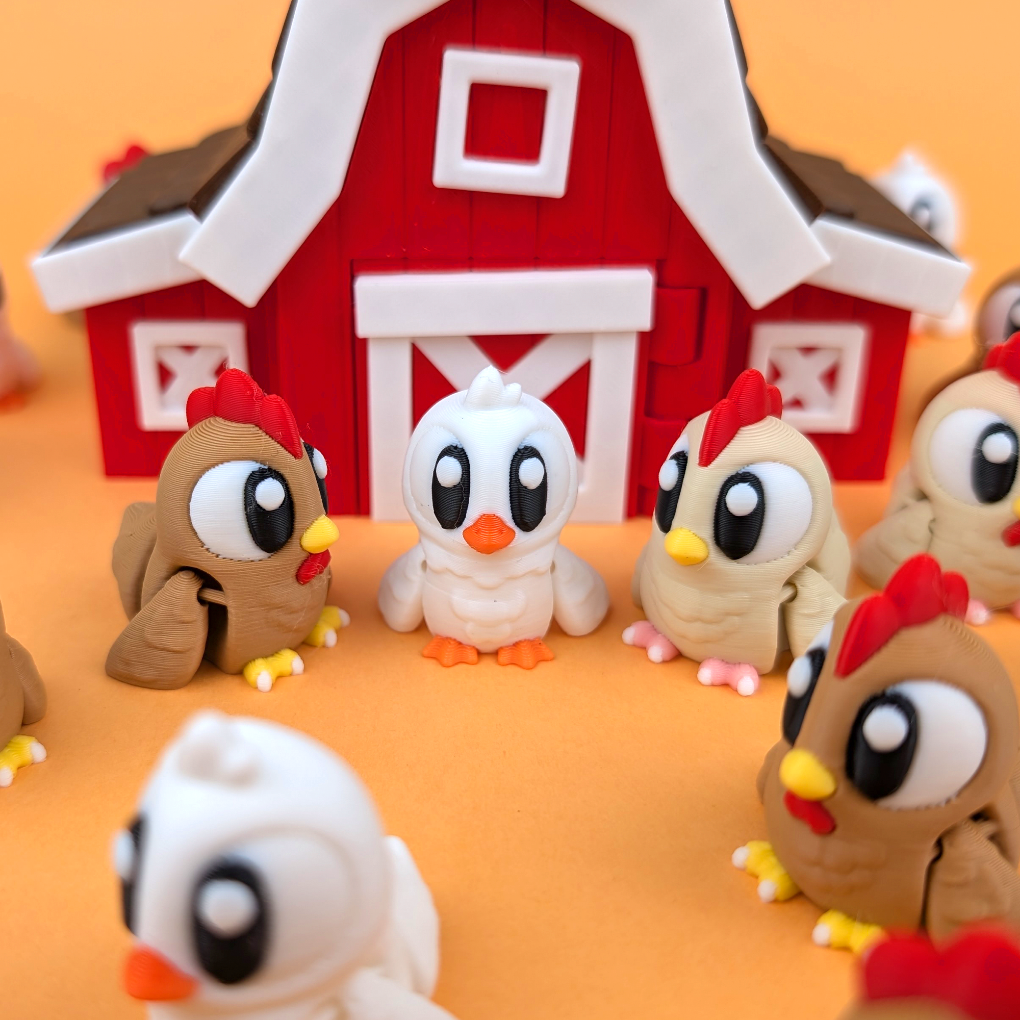 Flexi Chicken – Articulated 3D‑Printed Farm Friend