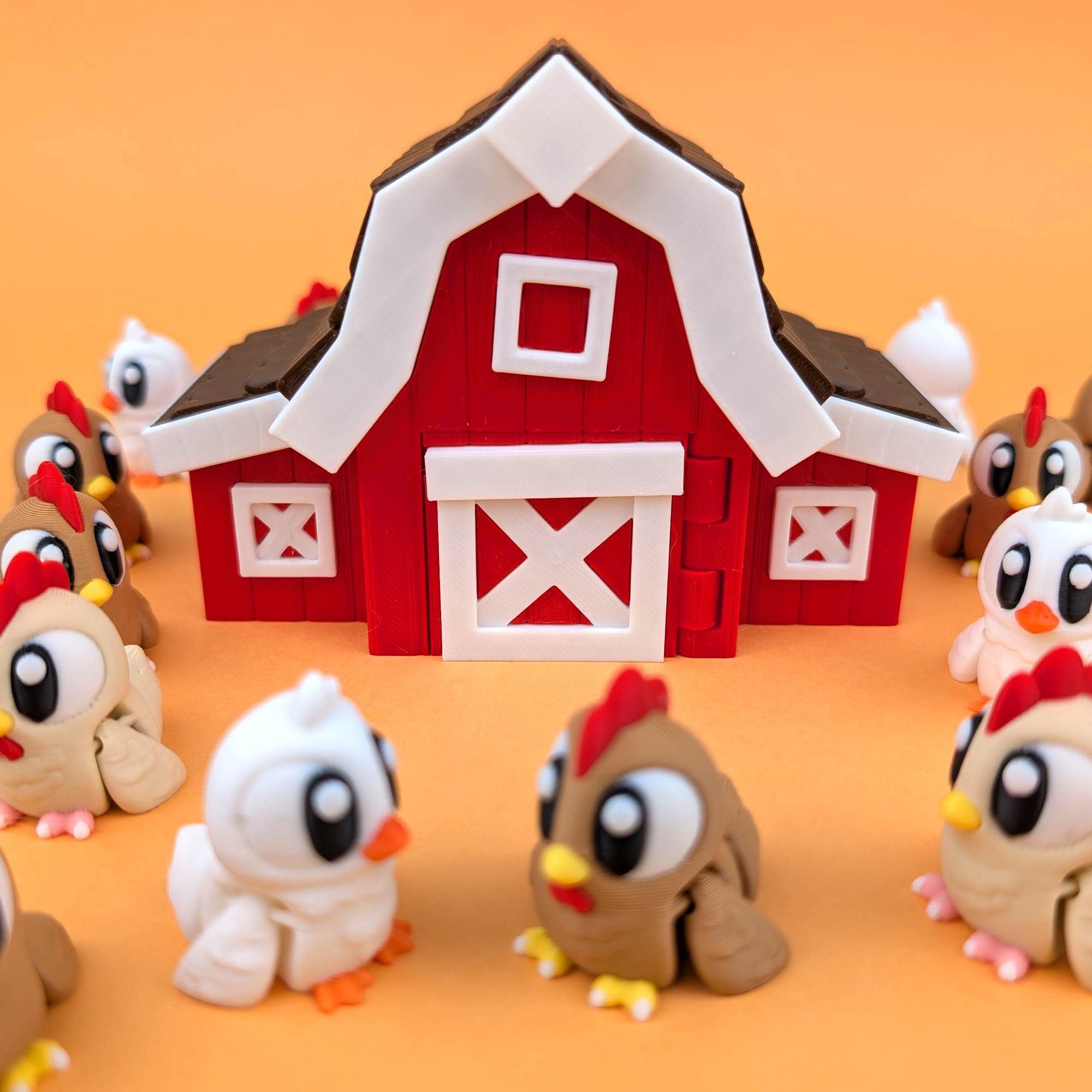 Flexi Chicken – Articulated 3D‑Printed Farm Friend