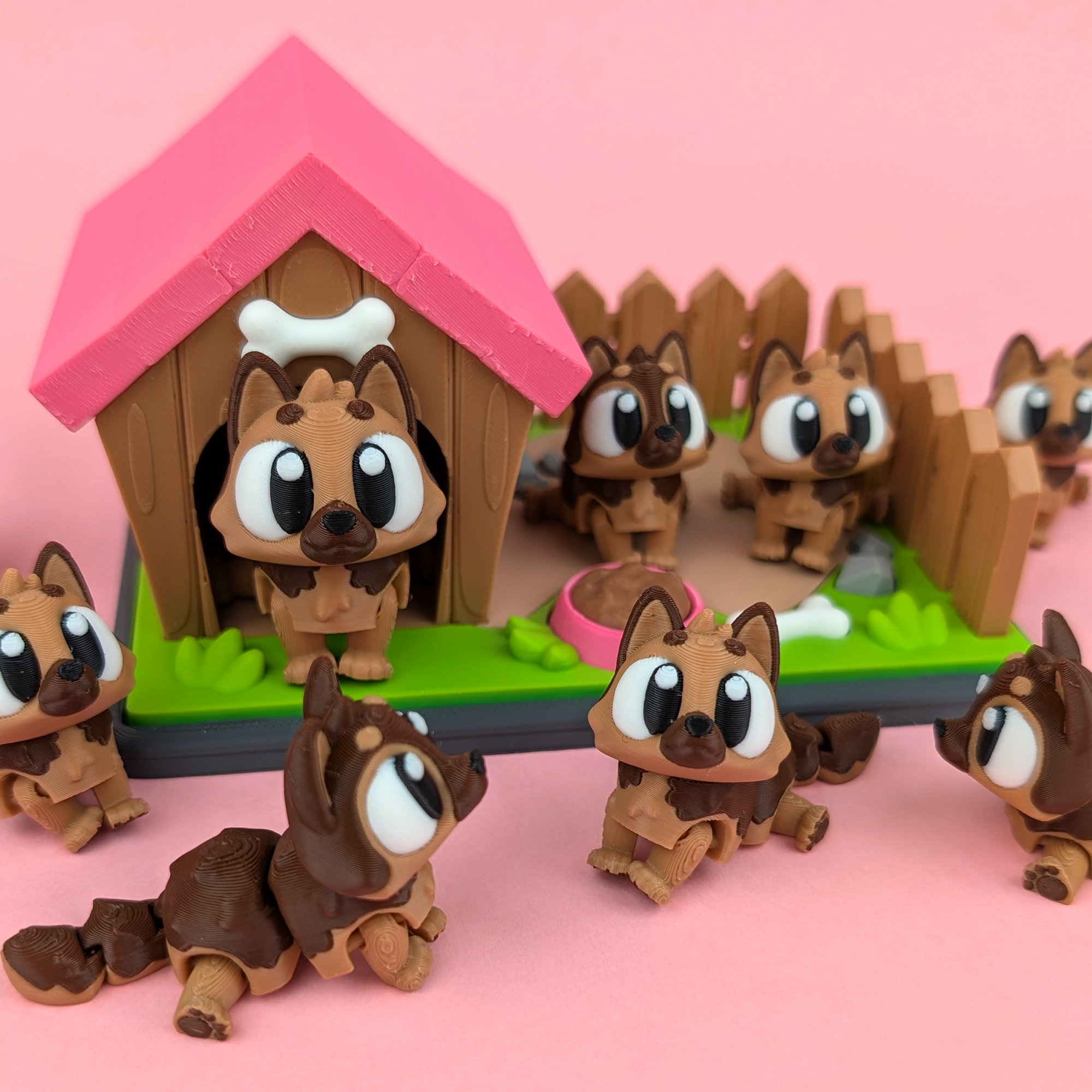 Flexi German Shepherd – Articulated 3D‑Printed Animal Friend