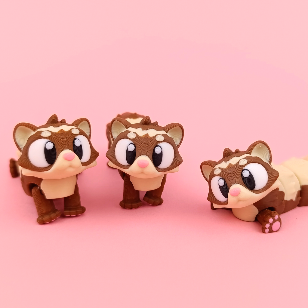 Flexi Ferret – Articulated 3D‑Printed Woodland Friend
