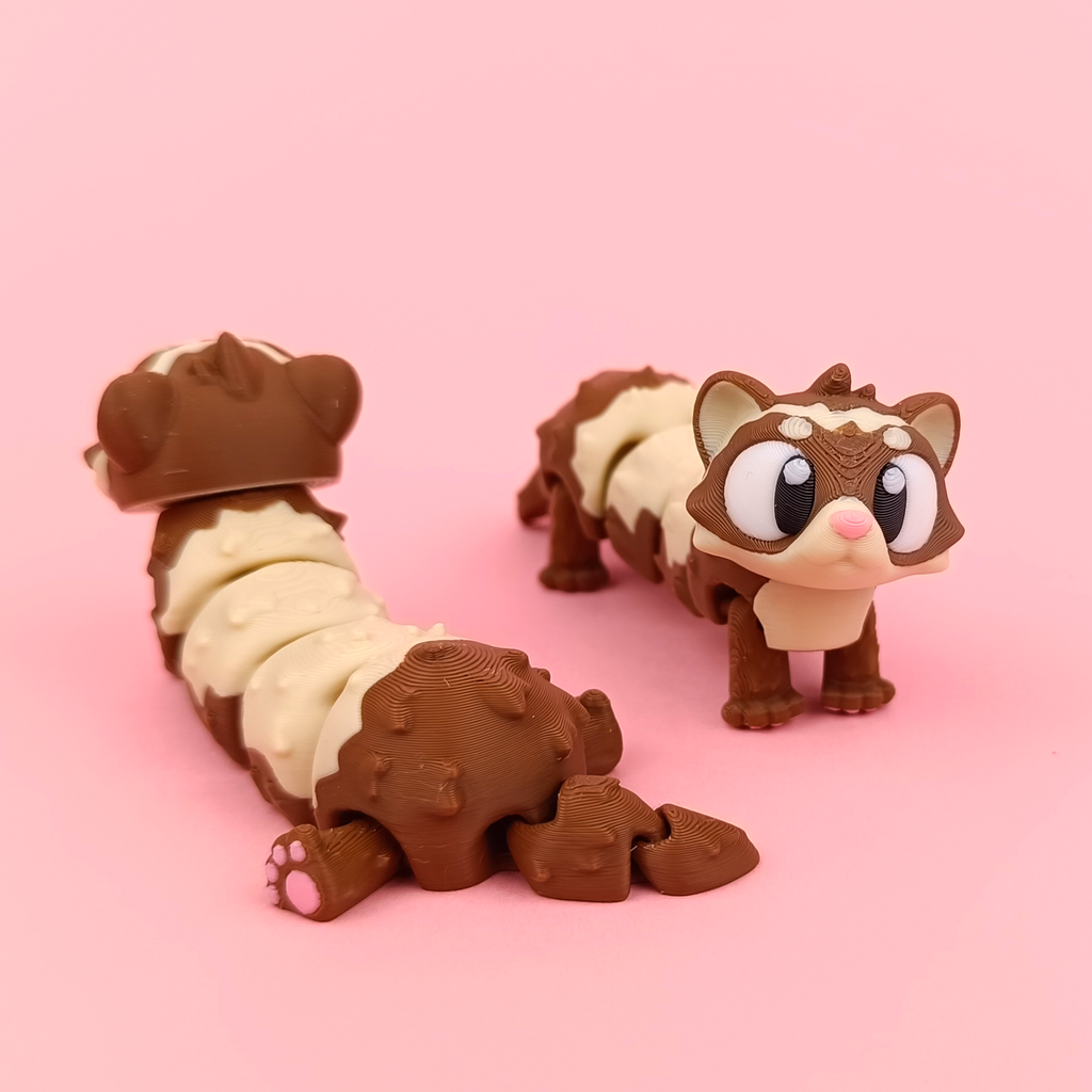 Flexi Ferret – Articulated 3D‑Printed Woodland Friend