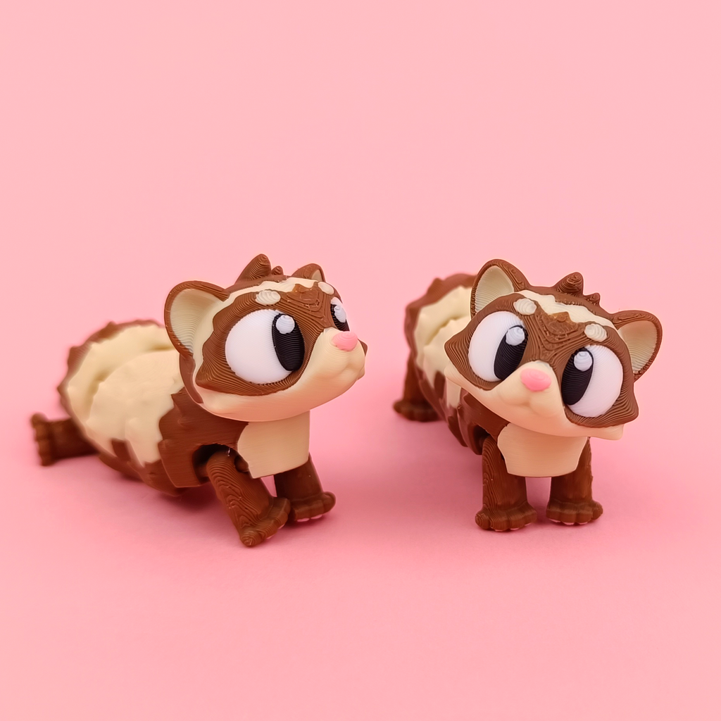 Flexi Ferret – Articulated 3D‑Printed Woodland Friend