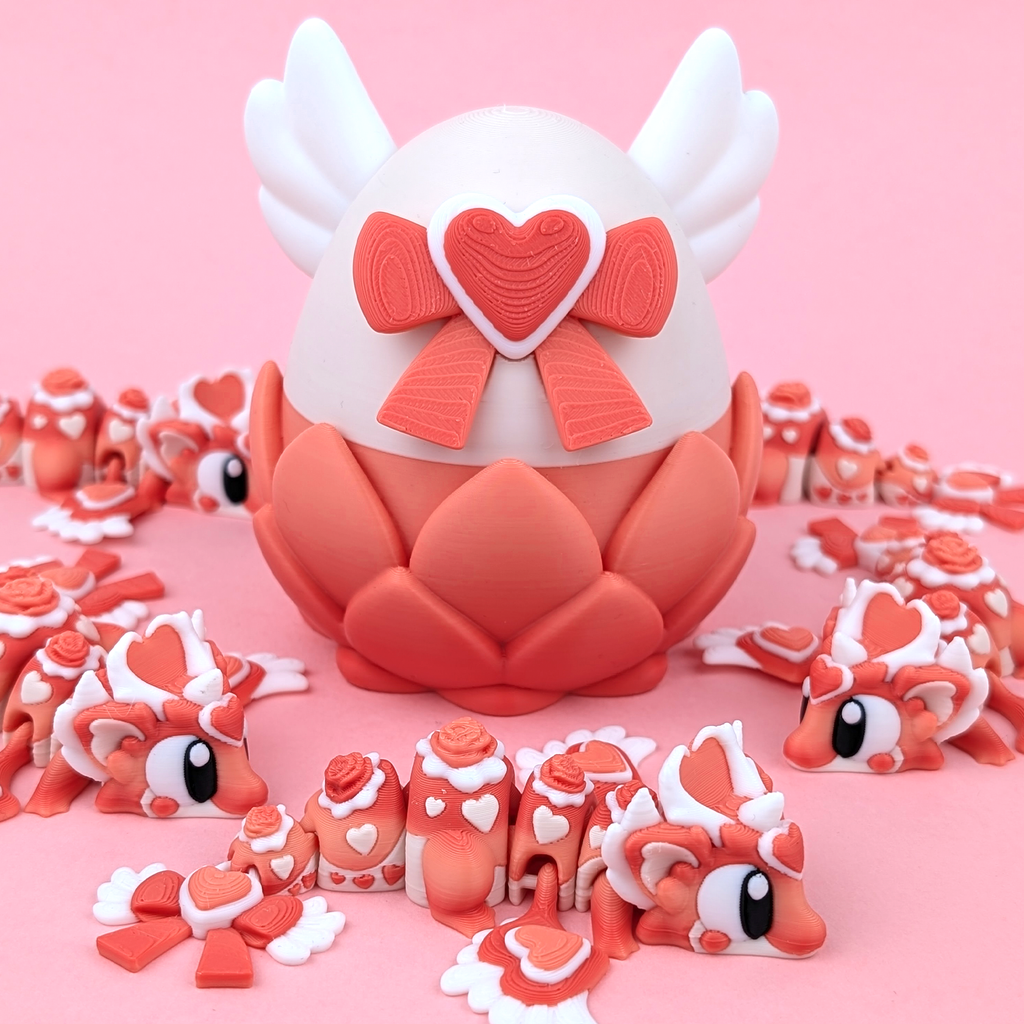 Flexi Heartseeker Dragon - Articulated 3D‑Printed Dragon Friend