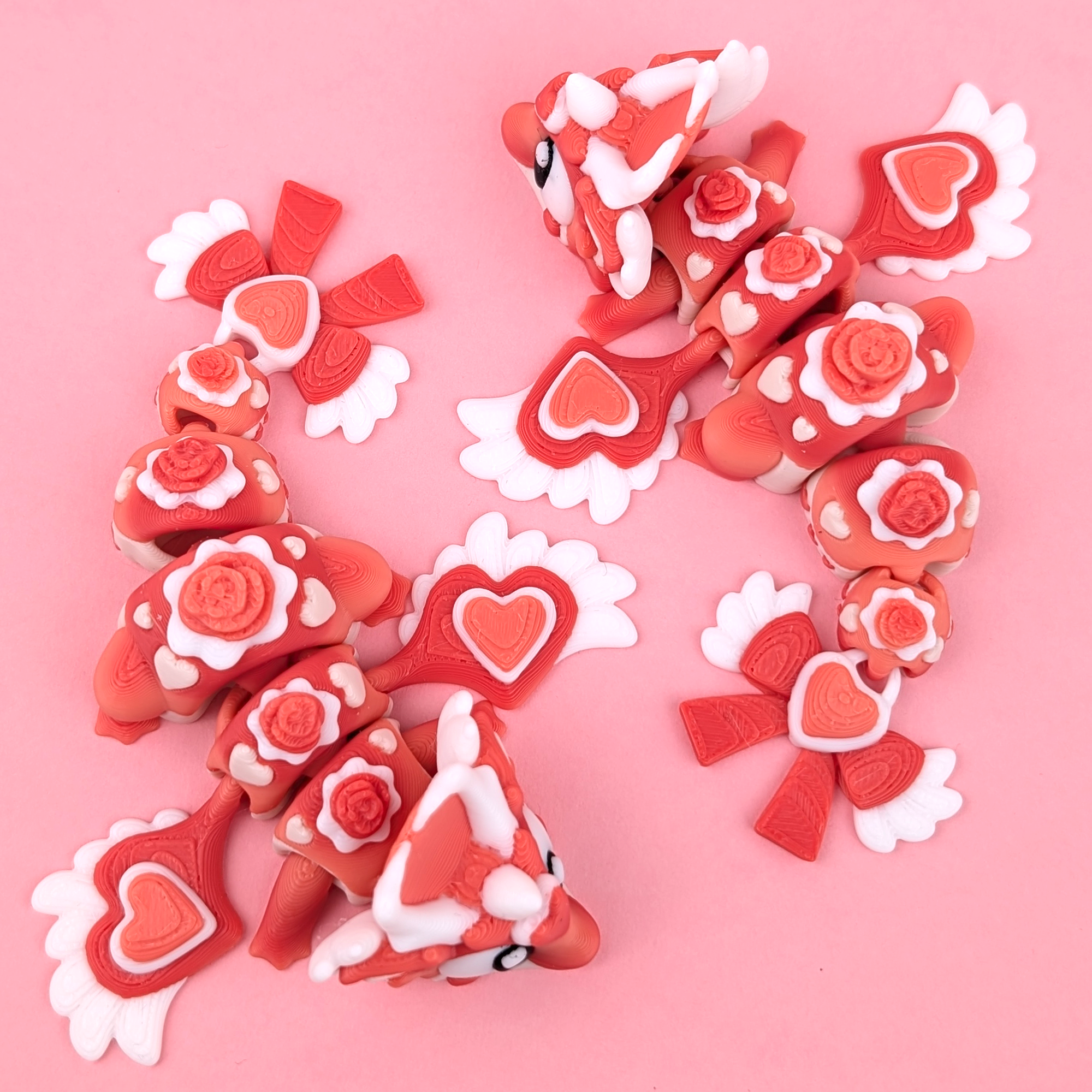 Flexi Heartseeker Dragon - Articulated 3D‑Printed Dragon Friend