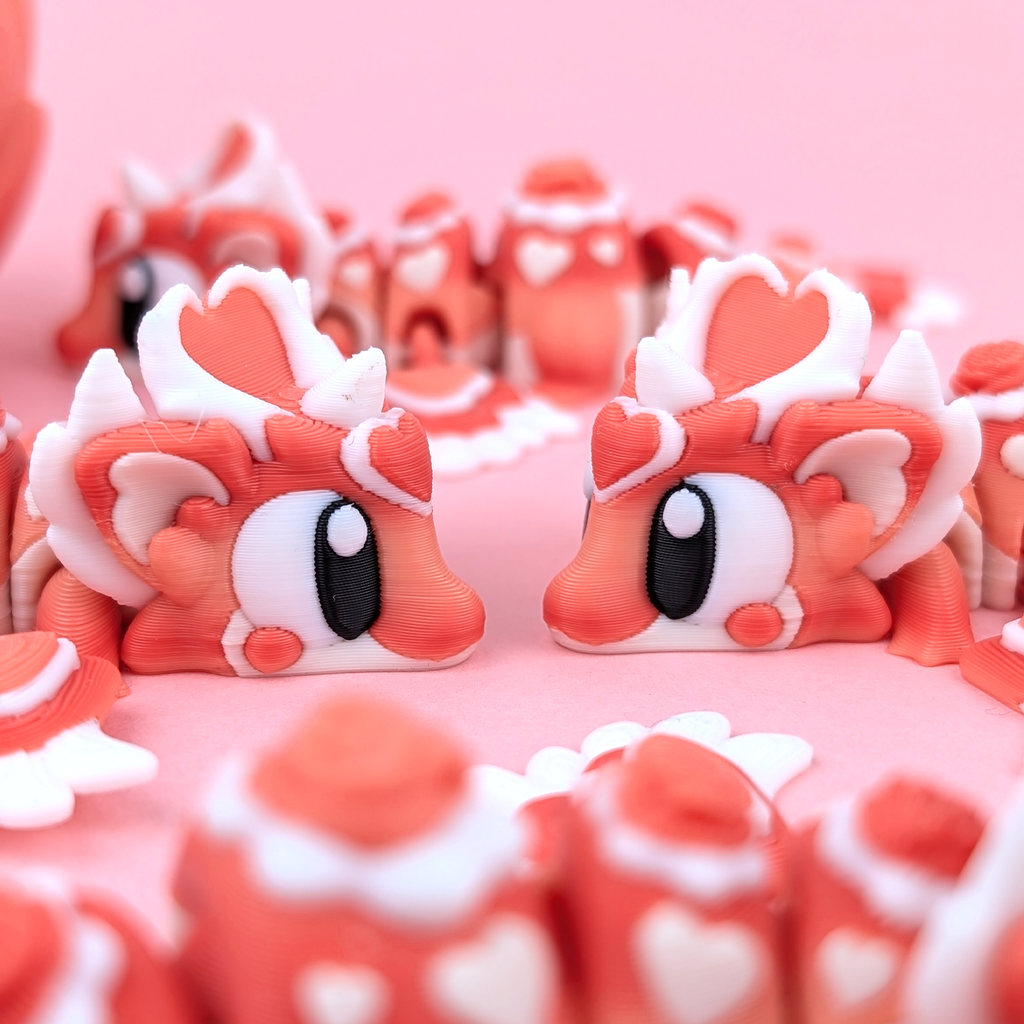 Flexi Heartseeker Dragon - Articulated 3D‑Printed Dragon Friend