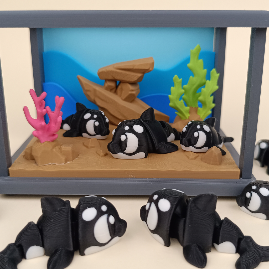 Flexi Killer Whale – Articulated 3D‑Printed Animal Friend