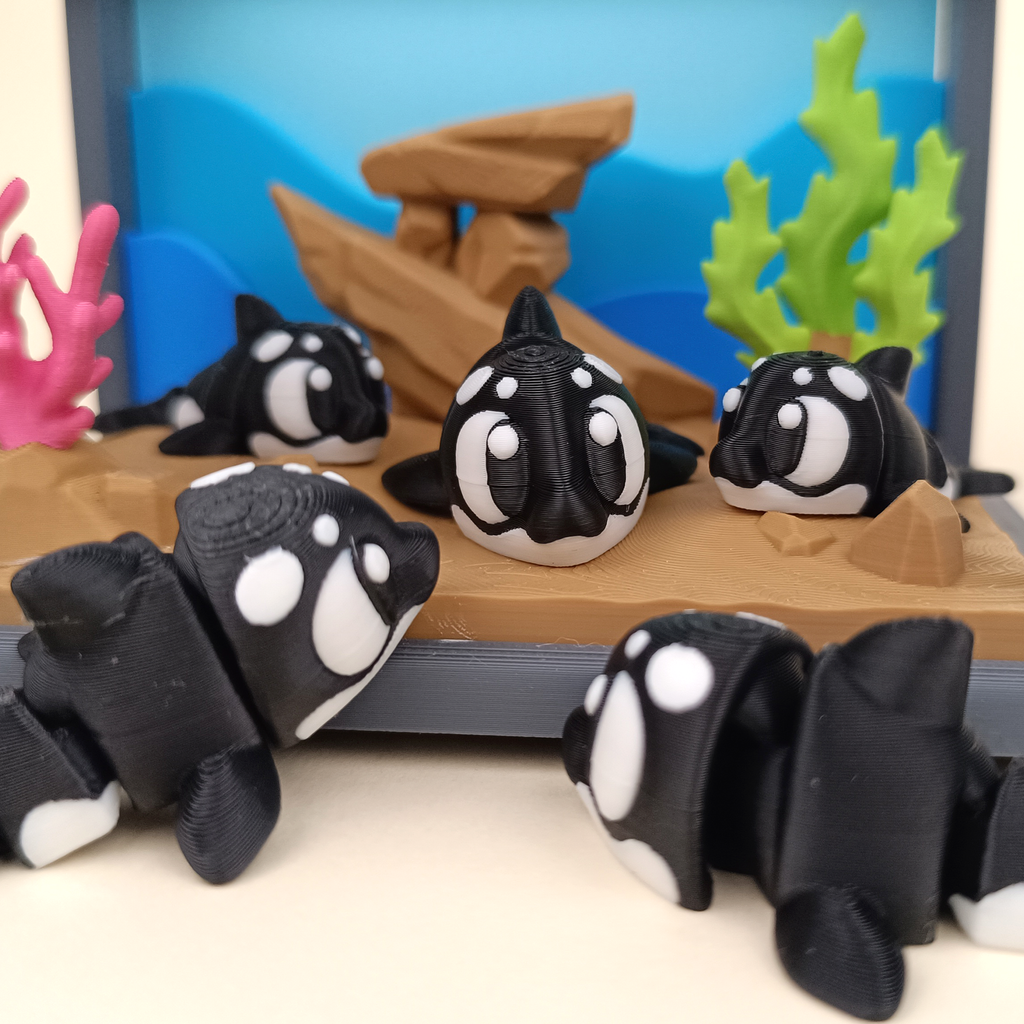 Flexi Killer Whale – Articulated 3D‑Printed Animal Friend