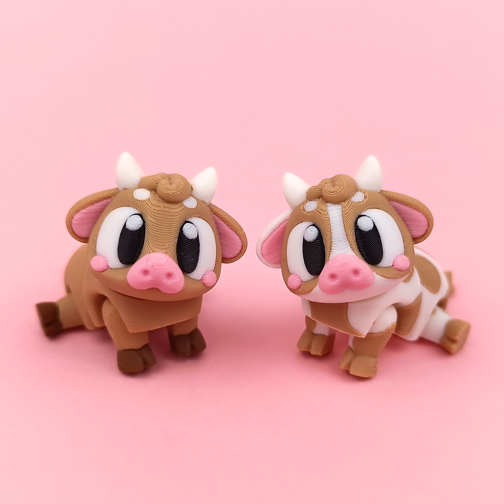 Flexi Cow – Articulated 3D‑Printed Farm Friend
