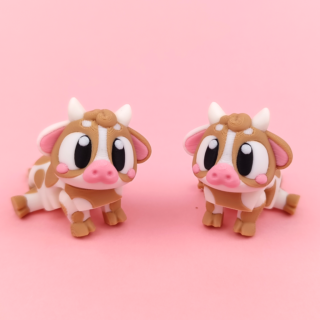 Flexi Cow – Articulated 3D‑Printed Farm Friend