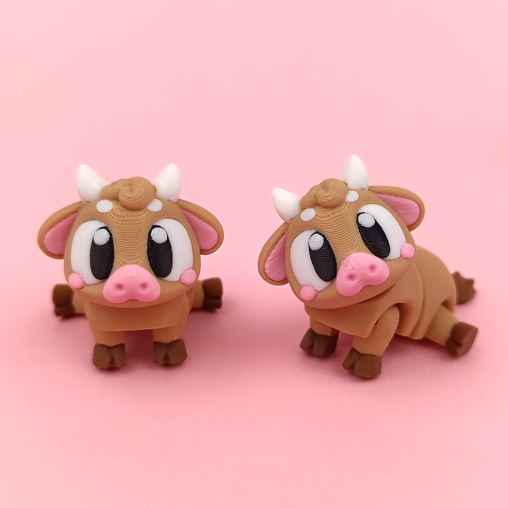 Flexi Cow – Articulated 3D‑Printed Farm Friend