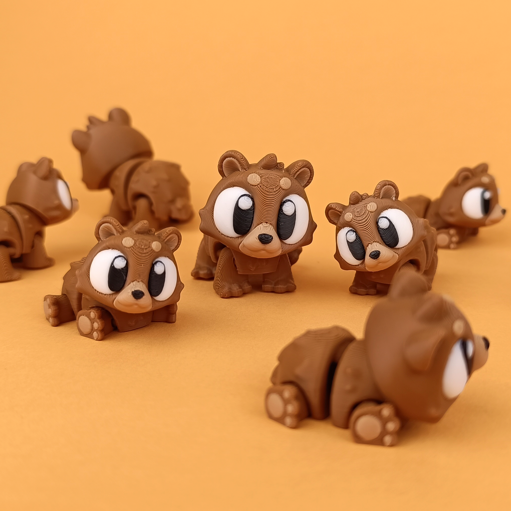 Flexi Bear – Articulated 3D‑Printed Woodland Friend
