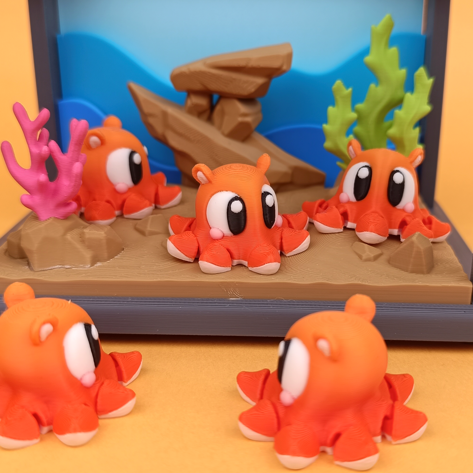 Flexi Octopus – Articulated 3D‑Printed Animal Friend