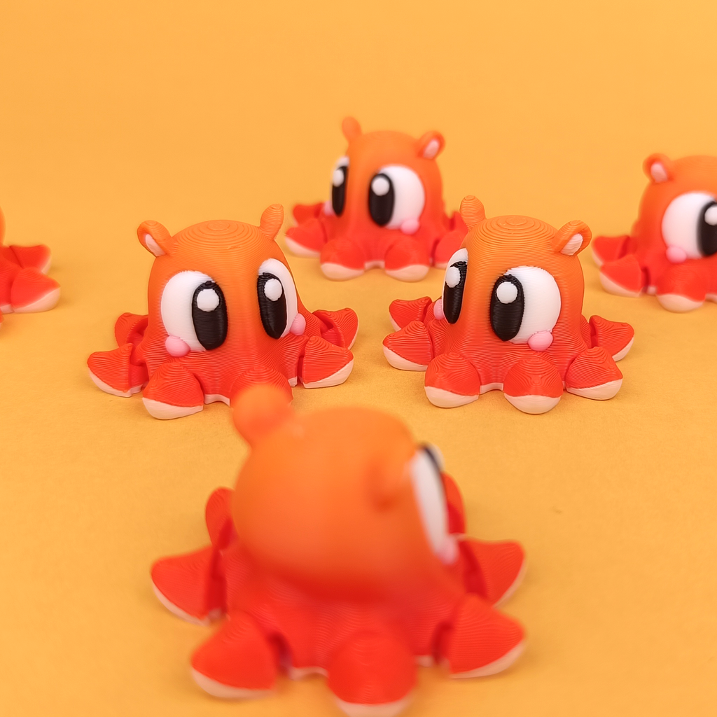 Flexi Octopus – Articulated 3D‑Printed Animal Friend