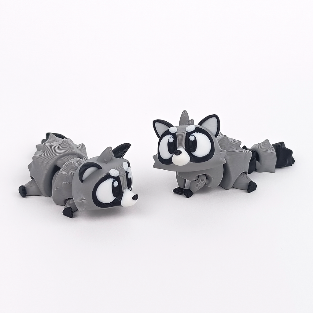 Flexi Racoon – Articulated 3D‑Printed Animal Friend