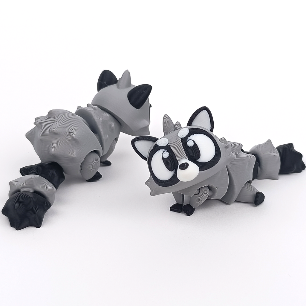 Flexi Racoon – Articulated 3D‑Printed Animal Friend