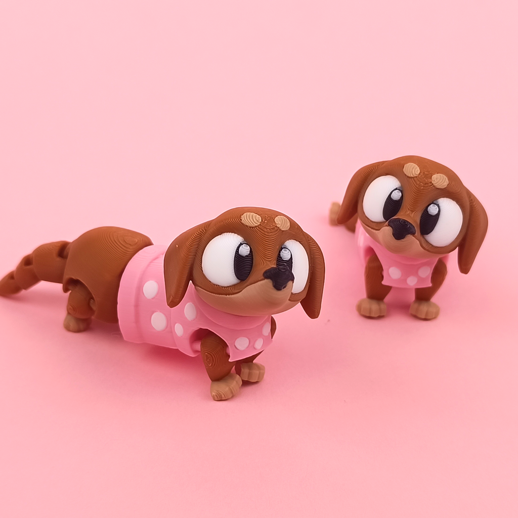 Flexi Daschund – Articulated 3D‑Printed Animal Friend