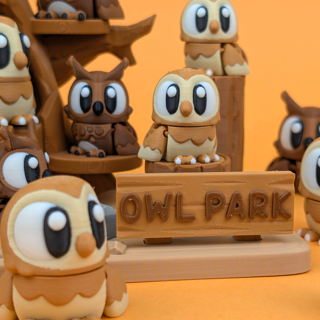 Flexi Owl – Articulated 3D‑Printed Woodland Friend