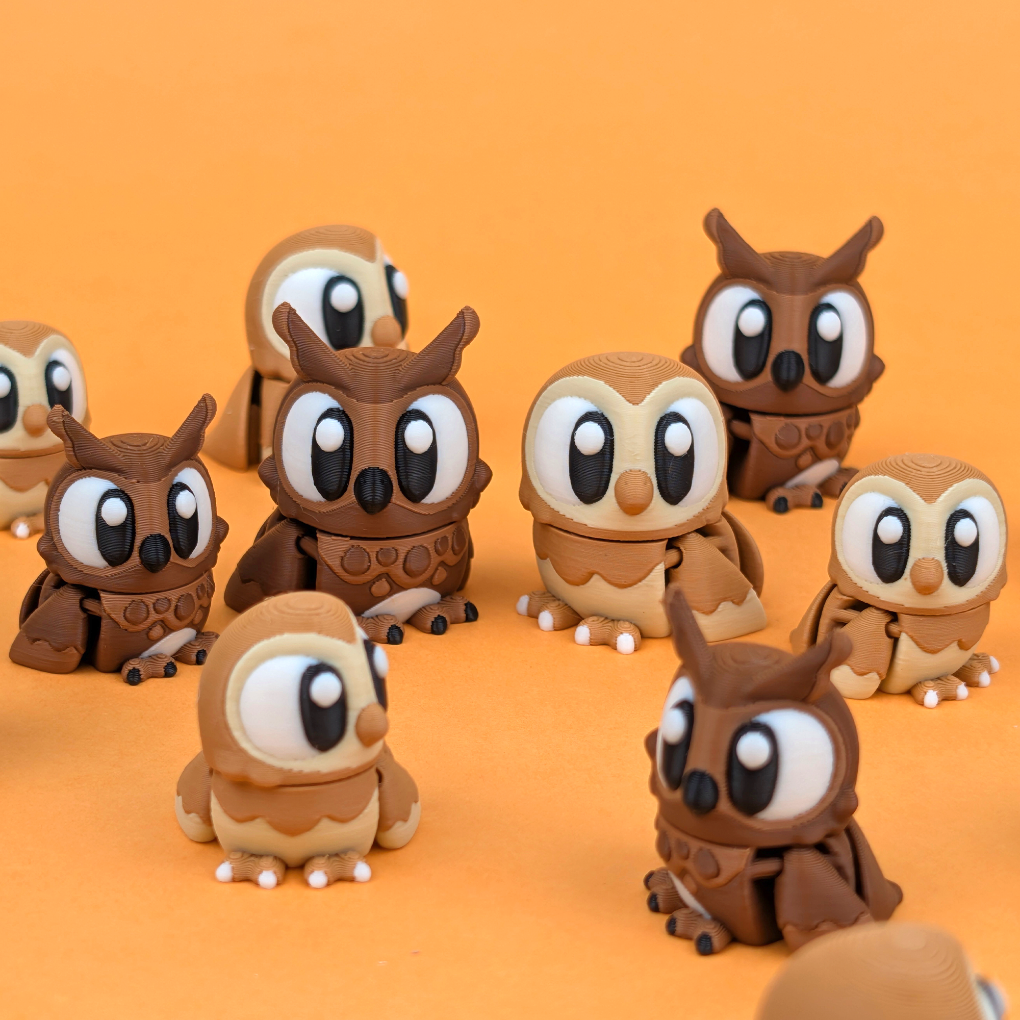 Flexi Owl – Articulated 3D‑Printed Woodland Friend