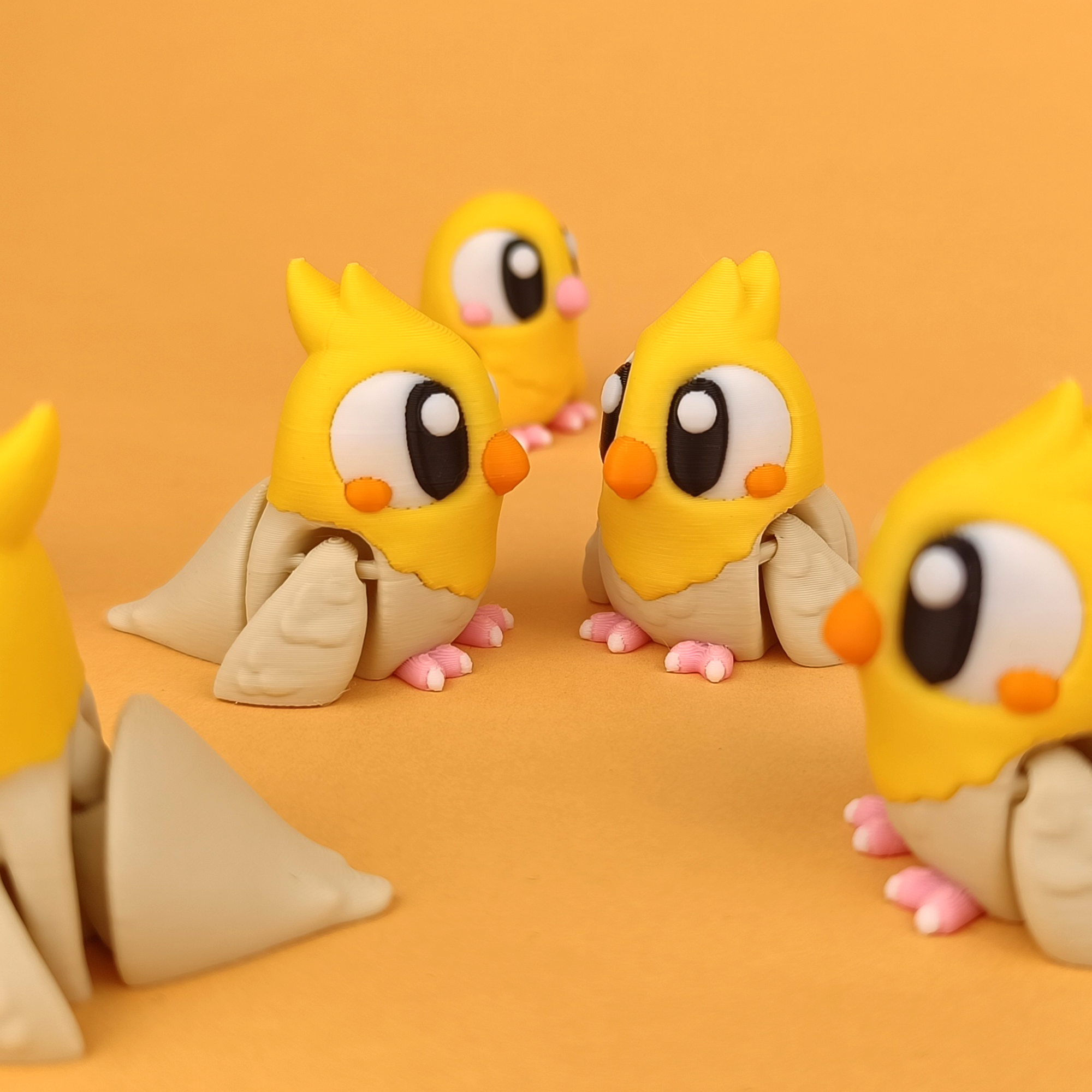 Flexi Budgie and Cockateil – Articulated 3D‑Printed Animal Friend